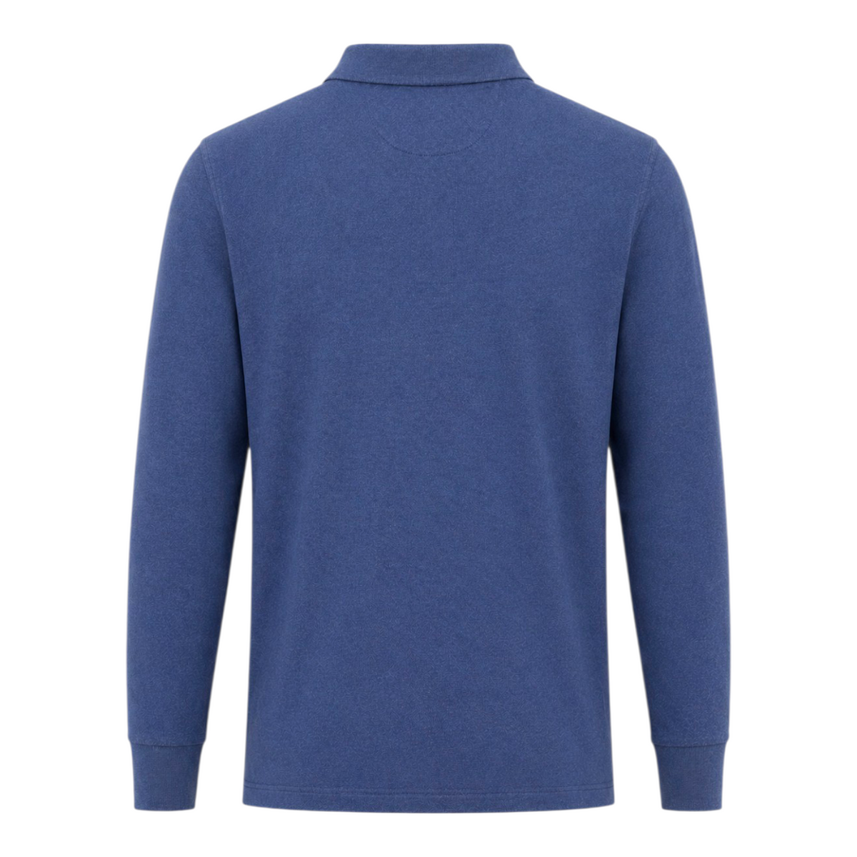 Gant Mens Pique Long Sleeve Rugger In Denim 344471.