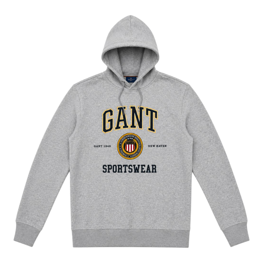 Gant Mens Sweater In Grey Crest Shield 342051.