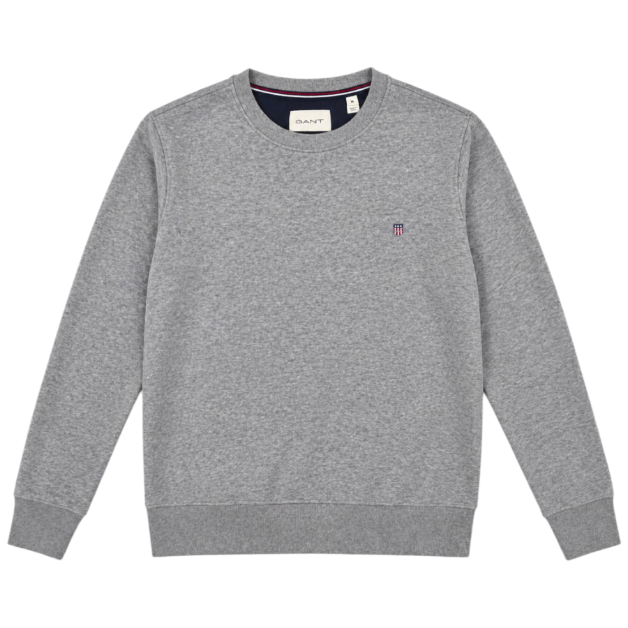 Gant Mens Sweater In Grey C-Neck 344700