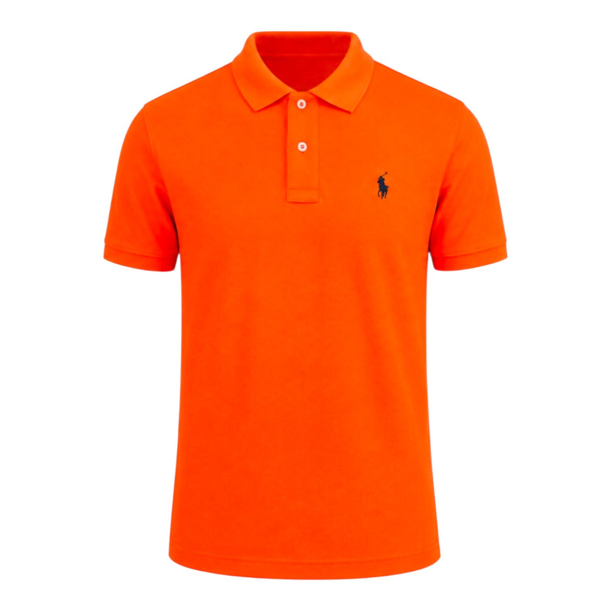 Polo Mens Essential Pique Short Sleeve Golfer Orange