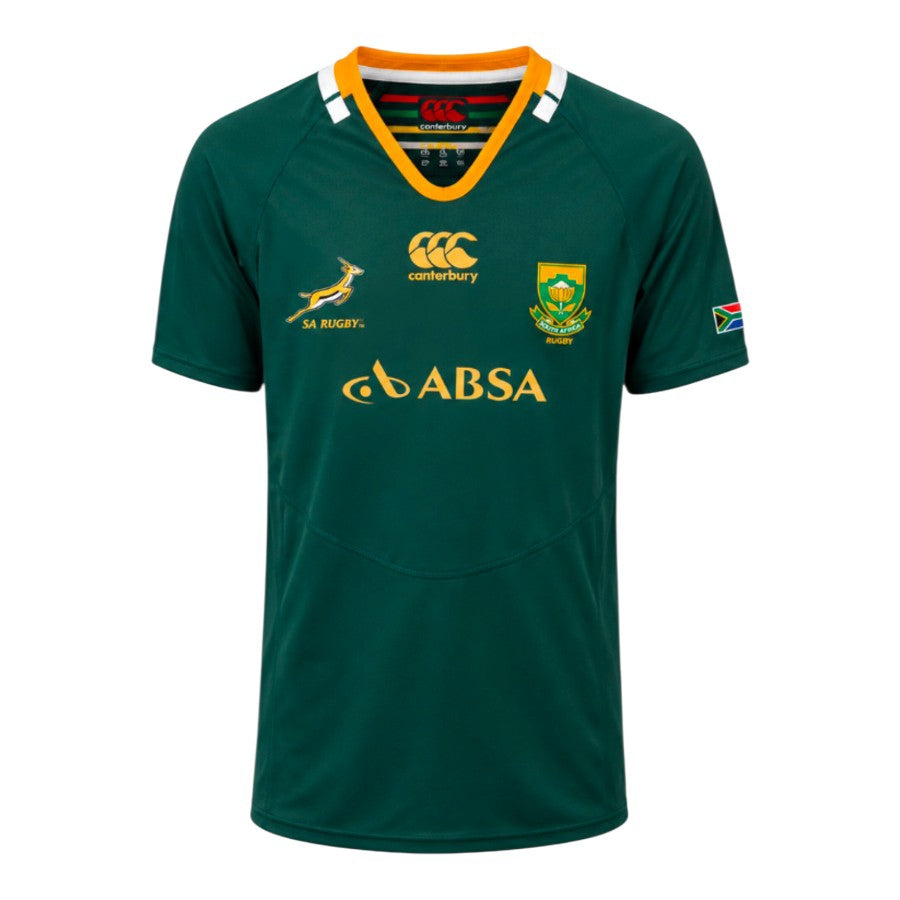 Springboks Kids Pro Poly Take Down T-Shirt In Bottle Green
