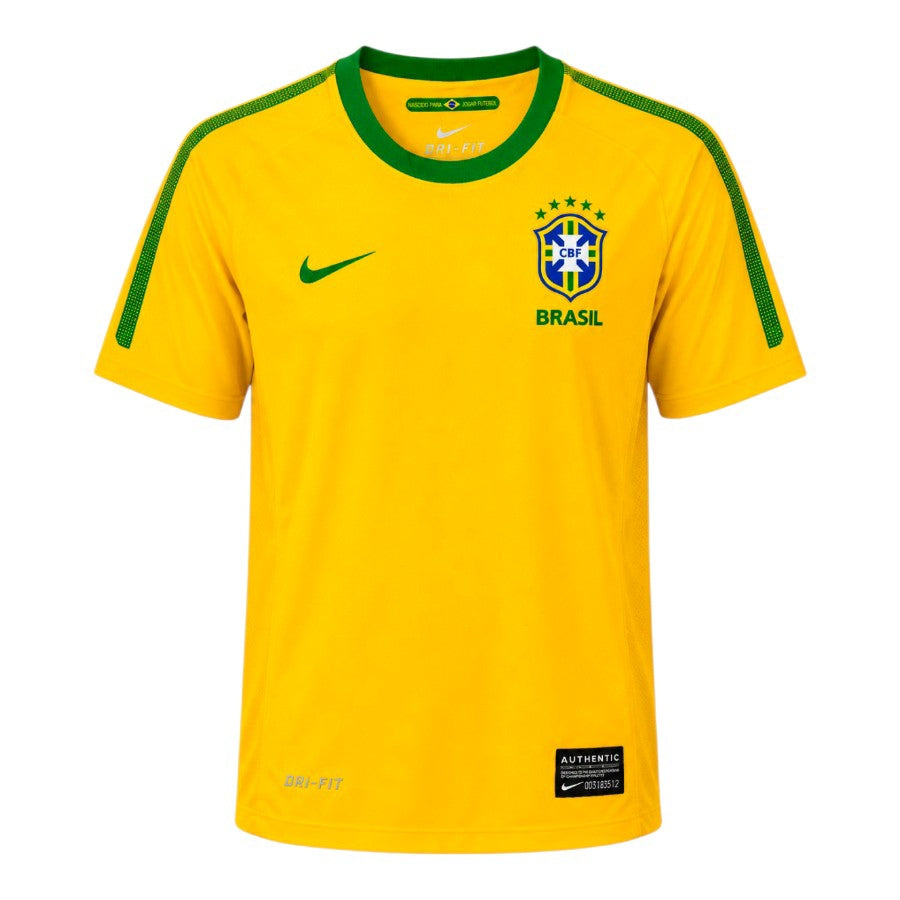 Nike Brazil 2010 World Cup Home Football T Shirt Jersey Yellow