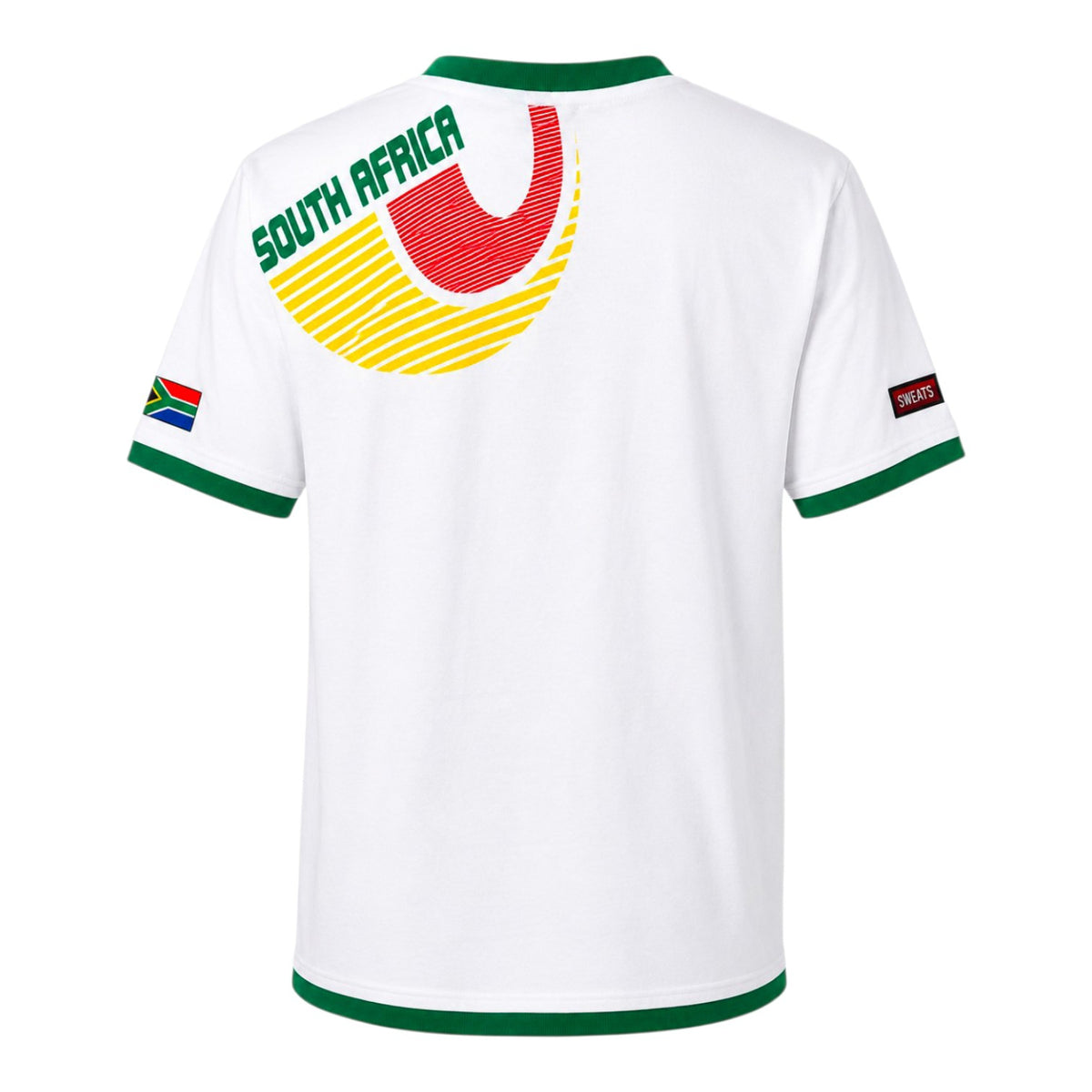South Africa Soccer T Shirts White Multi
