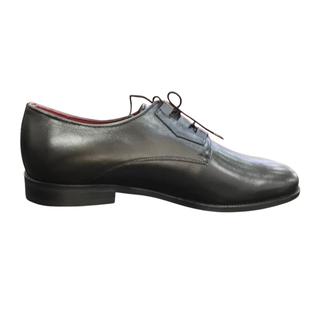 Stefano Men's Black & Grey Leather Formal Shoes – 39145-00