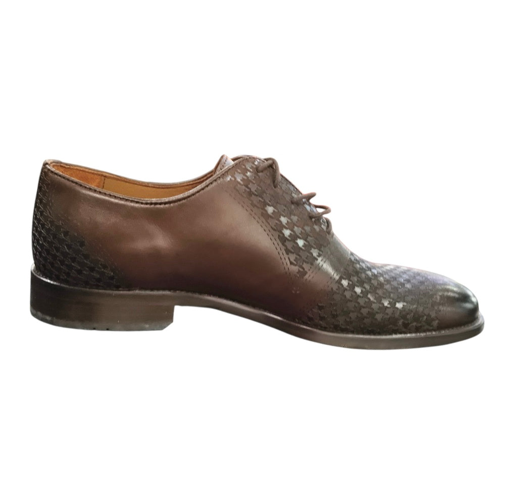Stefano R Men's Brown Leather Oxford Shoes