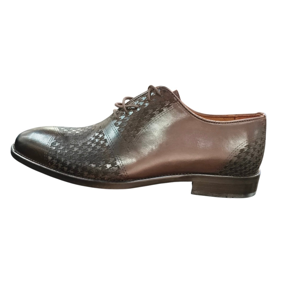 Stefano R Men's Brown Leather Oxford Shoes