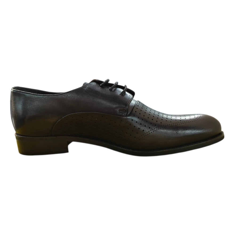 Stefano R Men's Black Formal Leather Shoes.