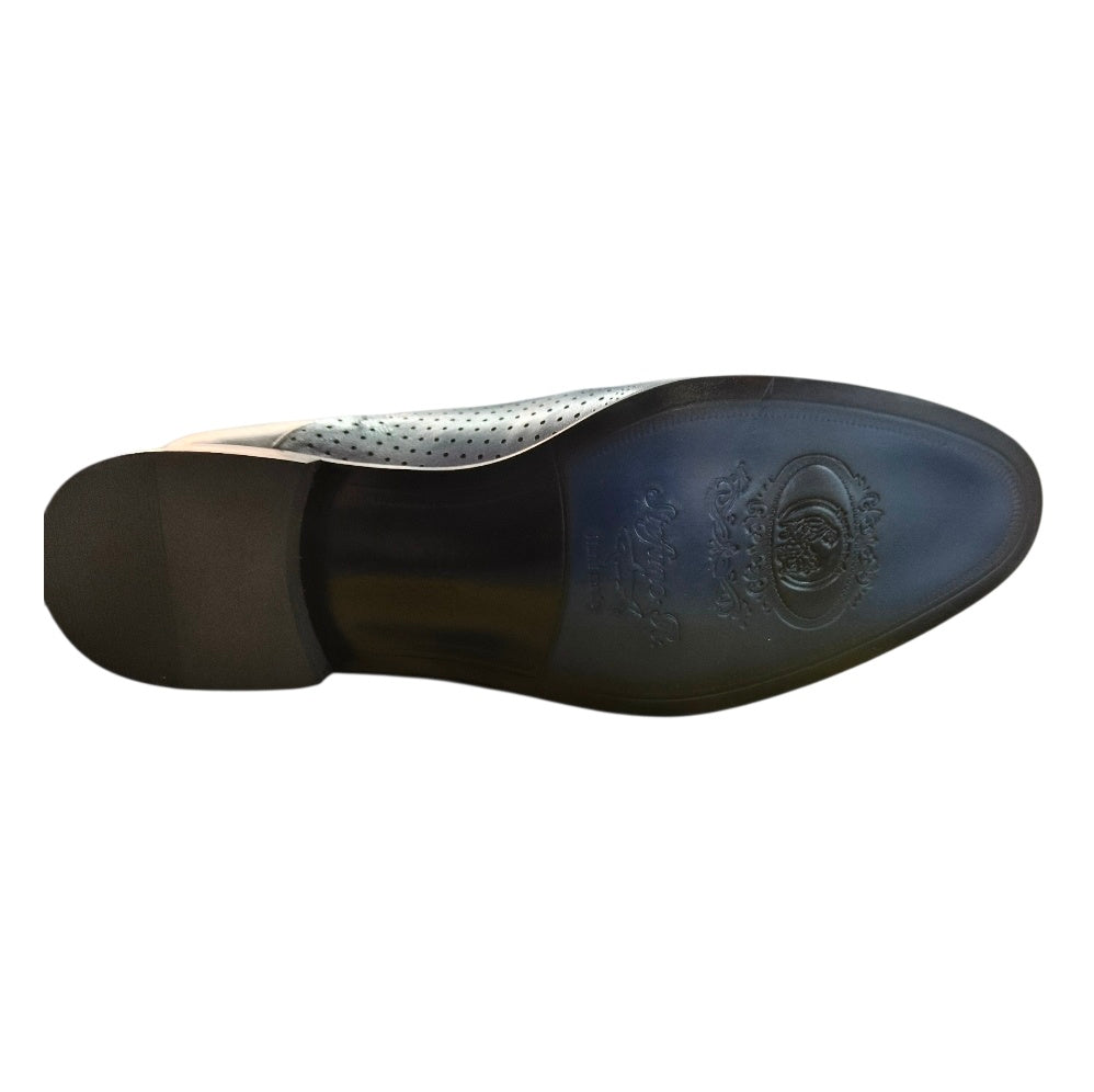 Stefano R Men's Black Formal Leather Shoes.