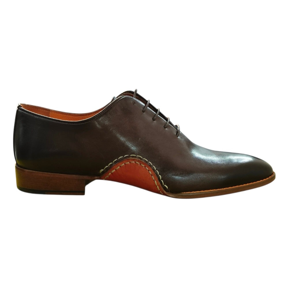 Stefano R. Men's Premium Leather Oxford Dress Shoes In Dark Brown – X-223.