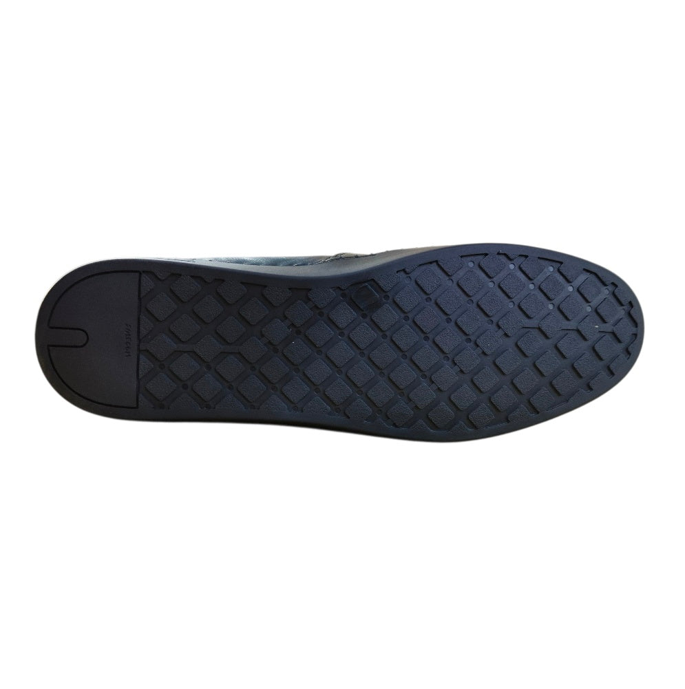 Stefano R Men's Genuine Leather Slip-On Loafers In Navy Blue – 03211-00