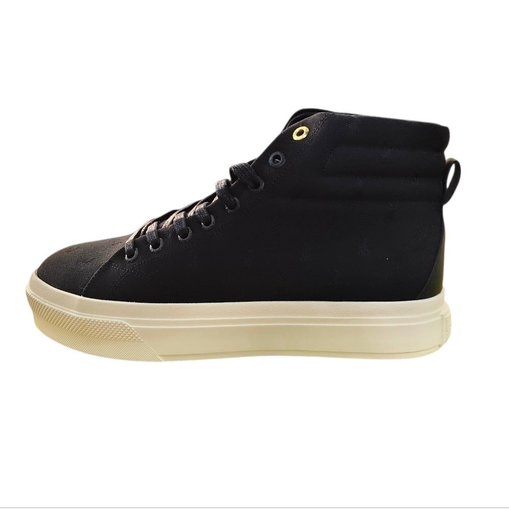 Polo Men's Monogram High Top Sneaker Black