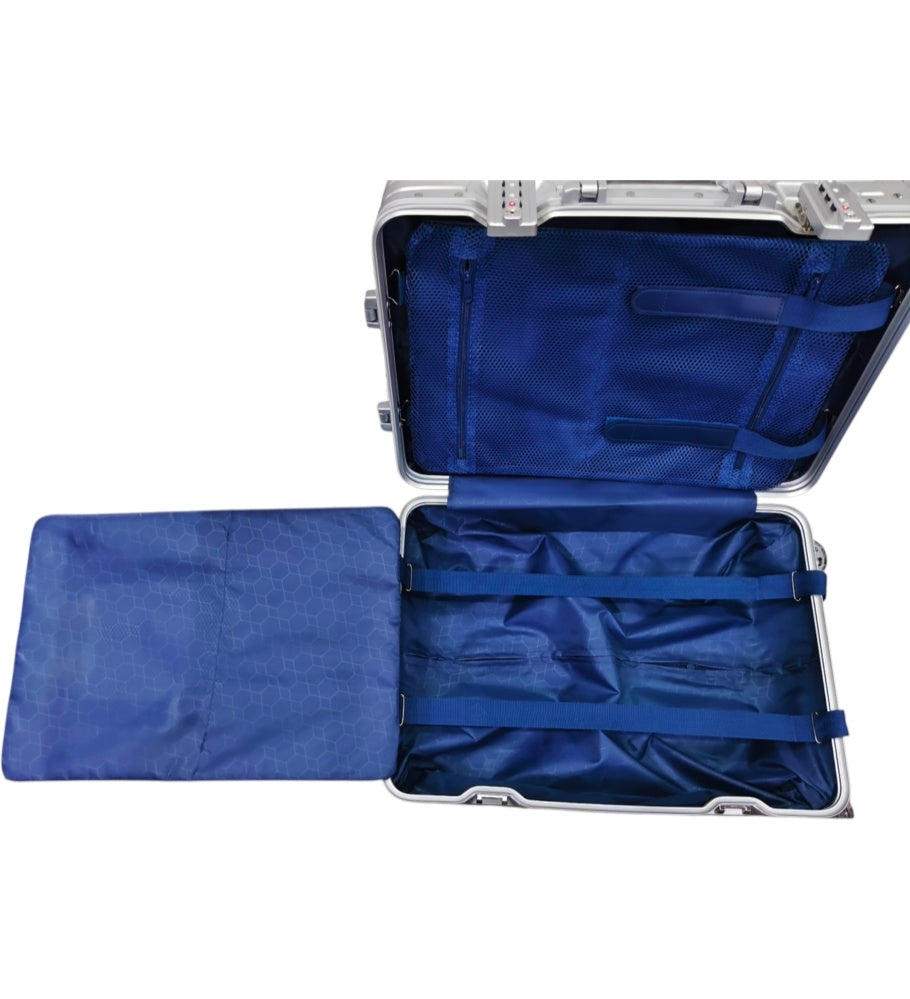 Lumin 55Cm Suitcase Silver 1801