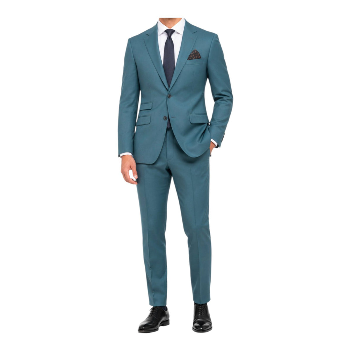 Sergio Farezzi Men’s 2-Piece Suit – Teal