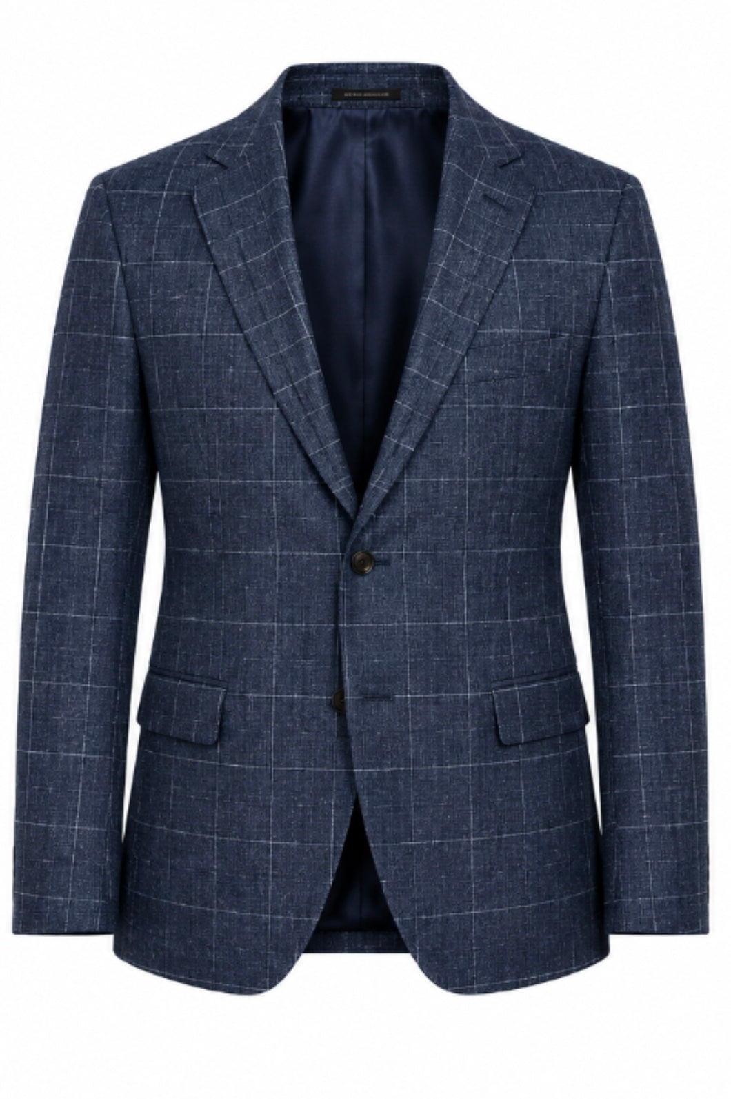 Marcomen Men’s Navy Checked 3-Piece Suit