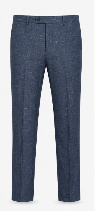 Marcomen Men’s Navy Checked 3-Piece Suit