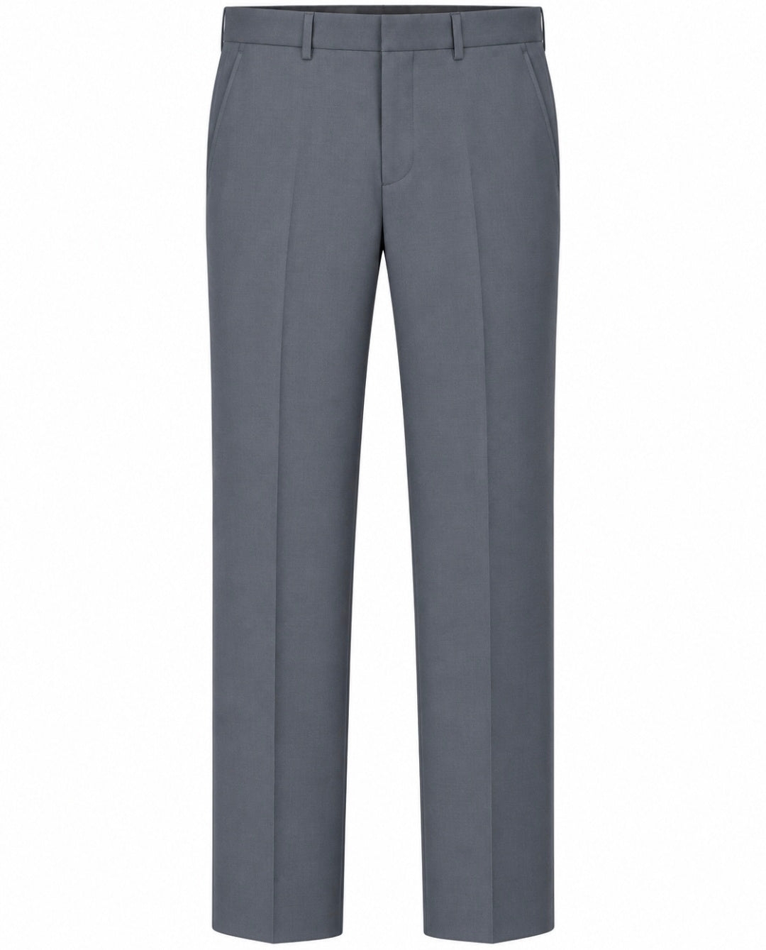 Konzzi Men’s 2-Piece 100% Wool Suit – Grey