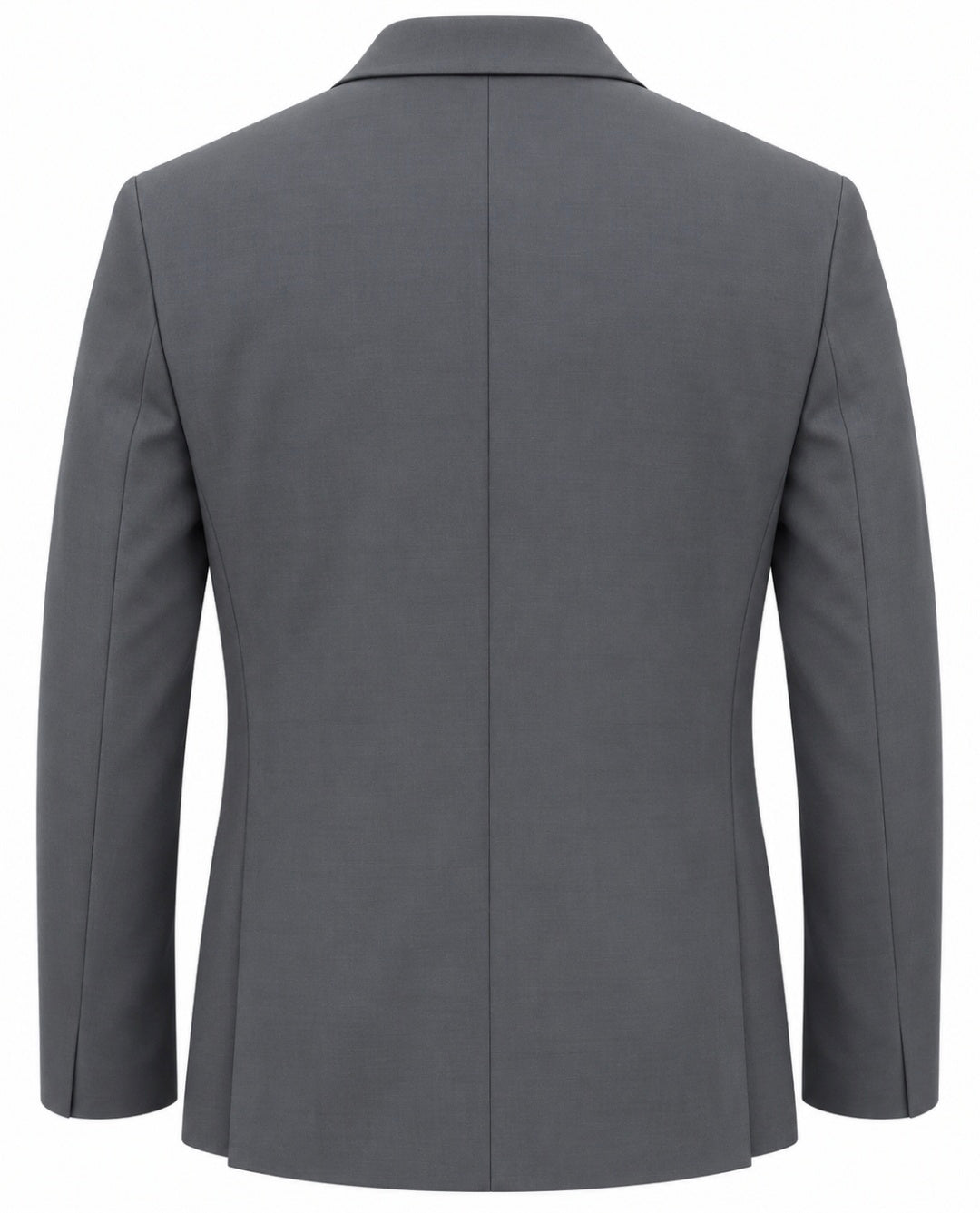 Konzzi Men’s 2-Piece 100% Wool Suit – Grey