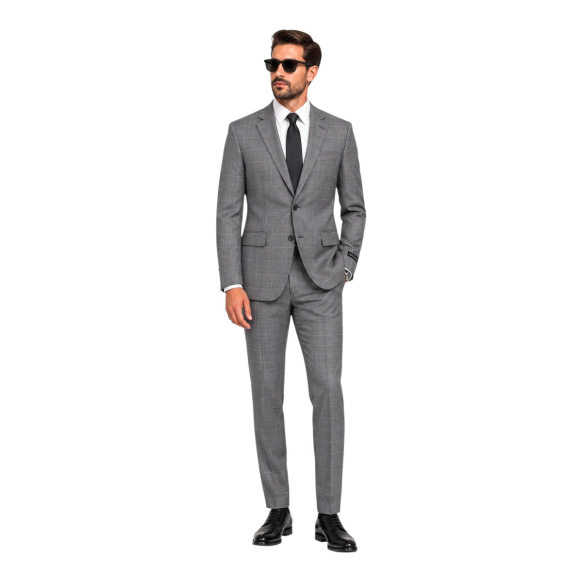 Carlo Galucci Averado Grey Check Suit