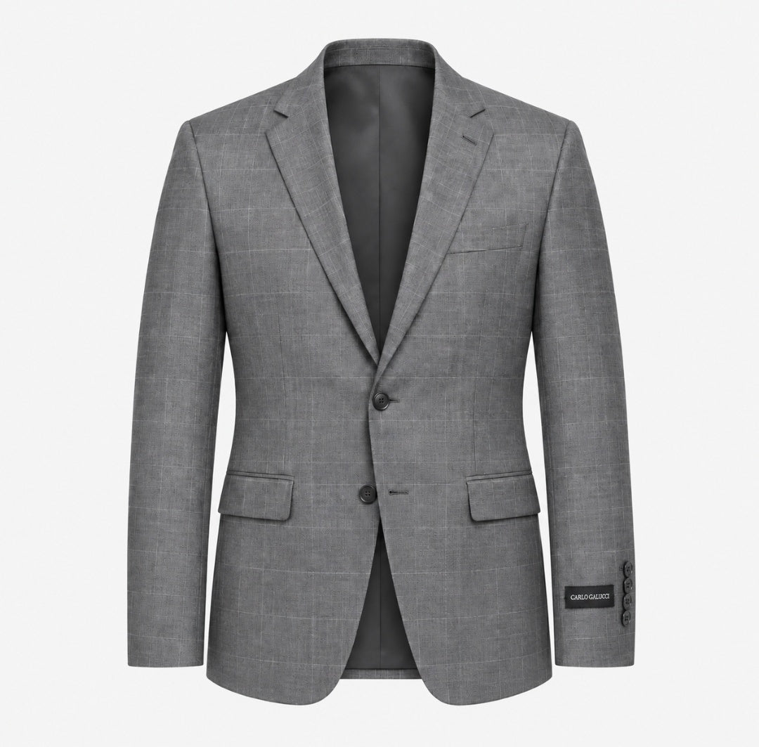 Carlo Galucci Averado Grey Check Suit