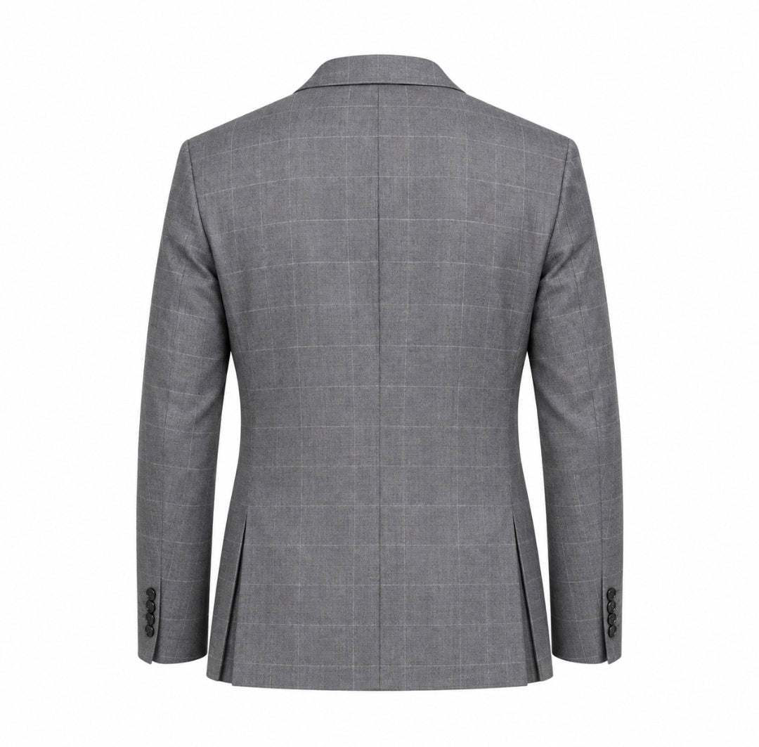 Carlo Galucci Averado Grey Check Suit