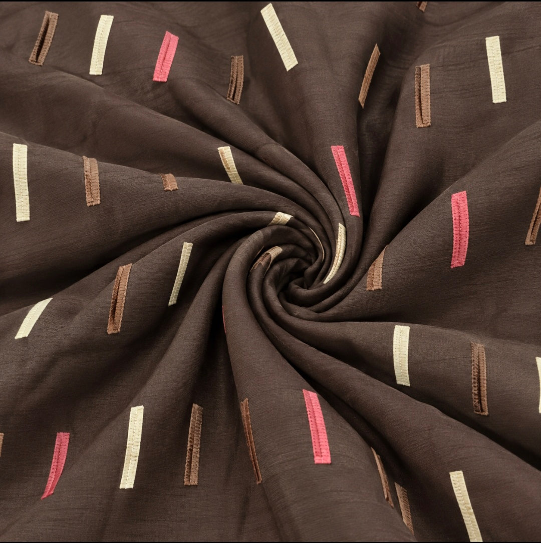 Fabric Curtain 2 Tone Tile 280 cm