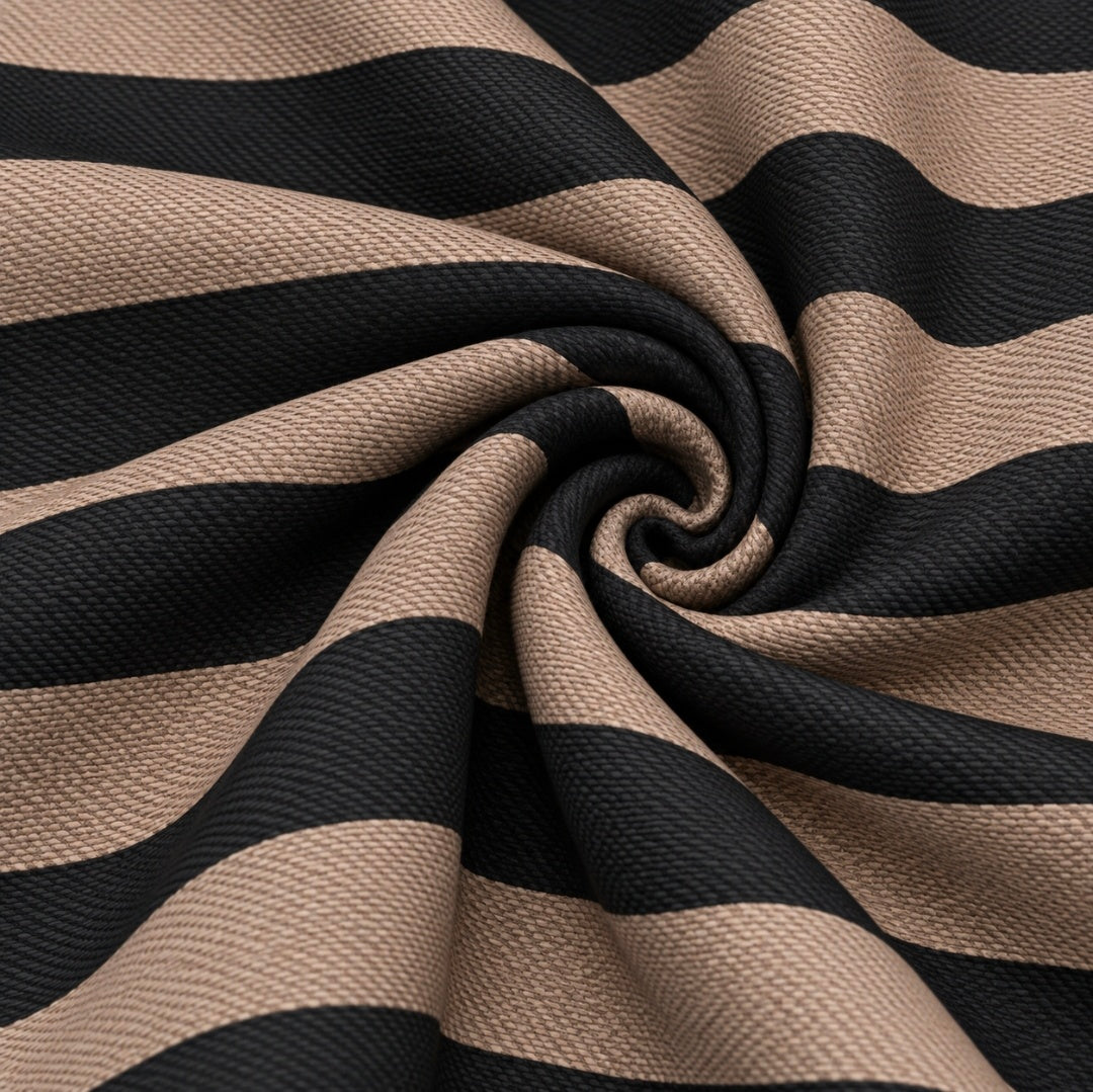 Fabric Curtain 2 Tone Bubble Stripe 280 cm