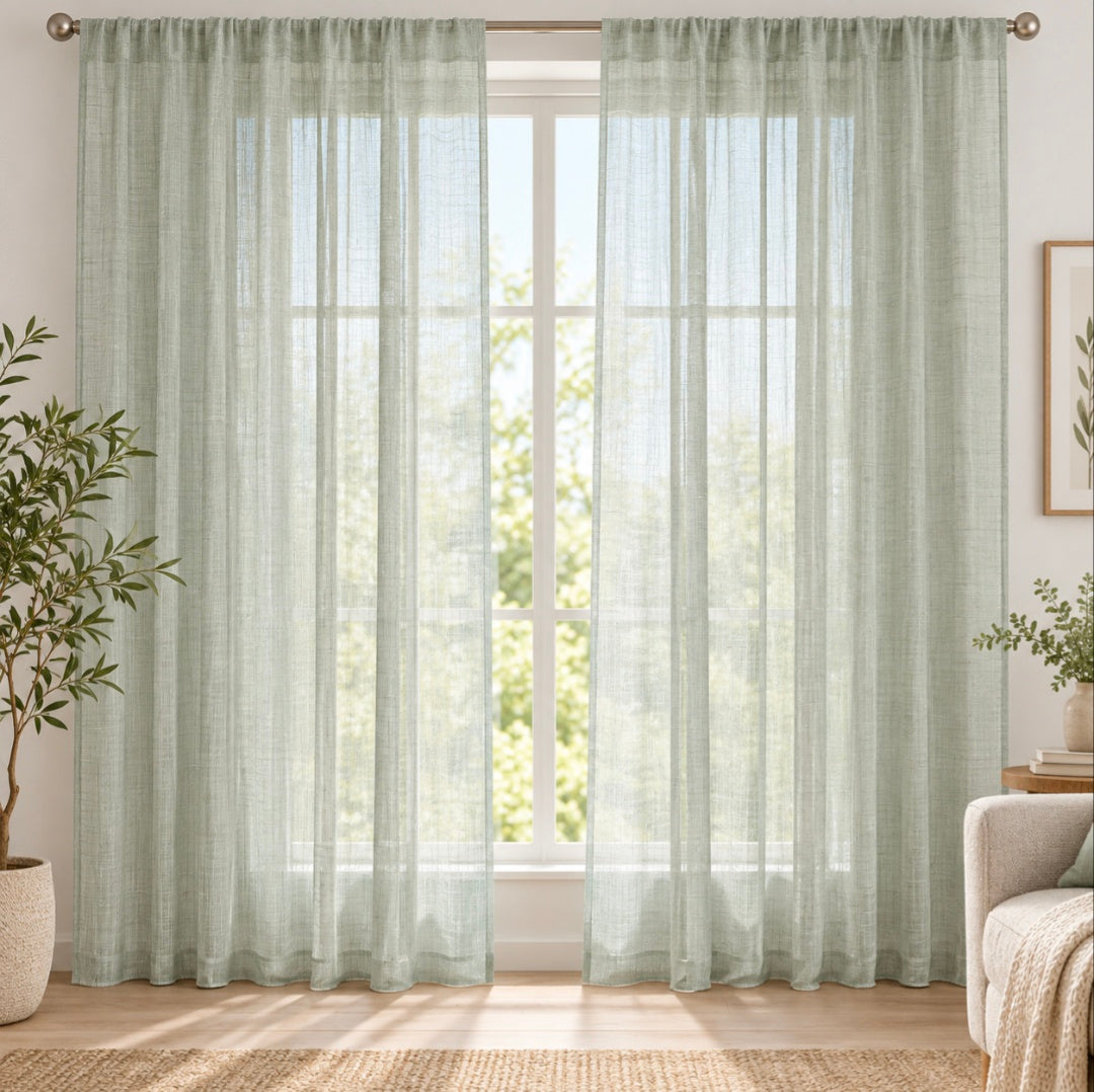 Fabric Verdi Plain Voile Fawn 280 cm