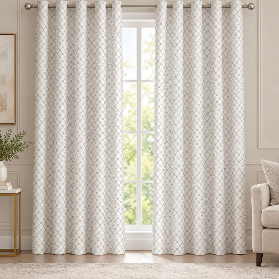 Curtaining Fabric Polyester Lattice F3412 280 cm