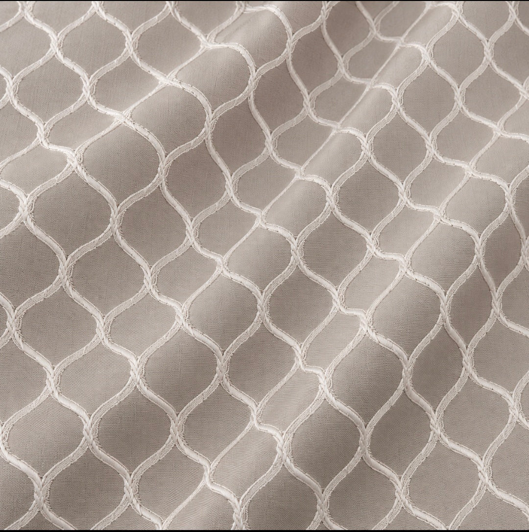 Curtaining Fabric Polyester Lattice F3412 280 cm