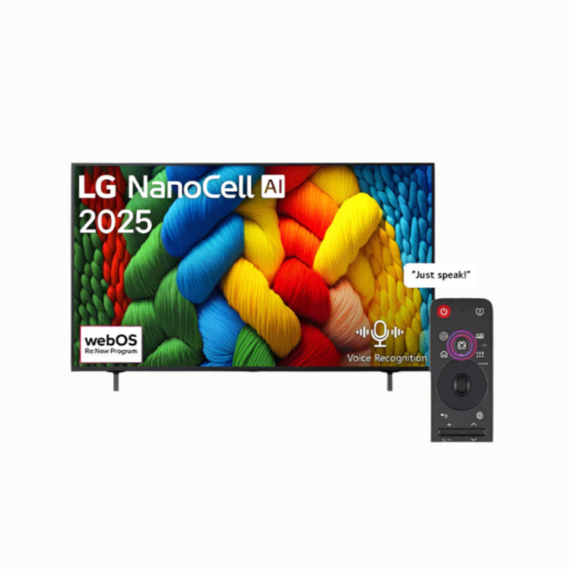 LG 75" NanoCell 4K Smart TV 75NANO80A6A