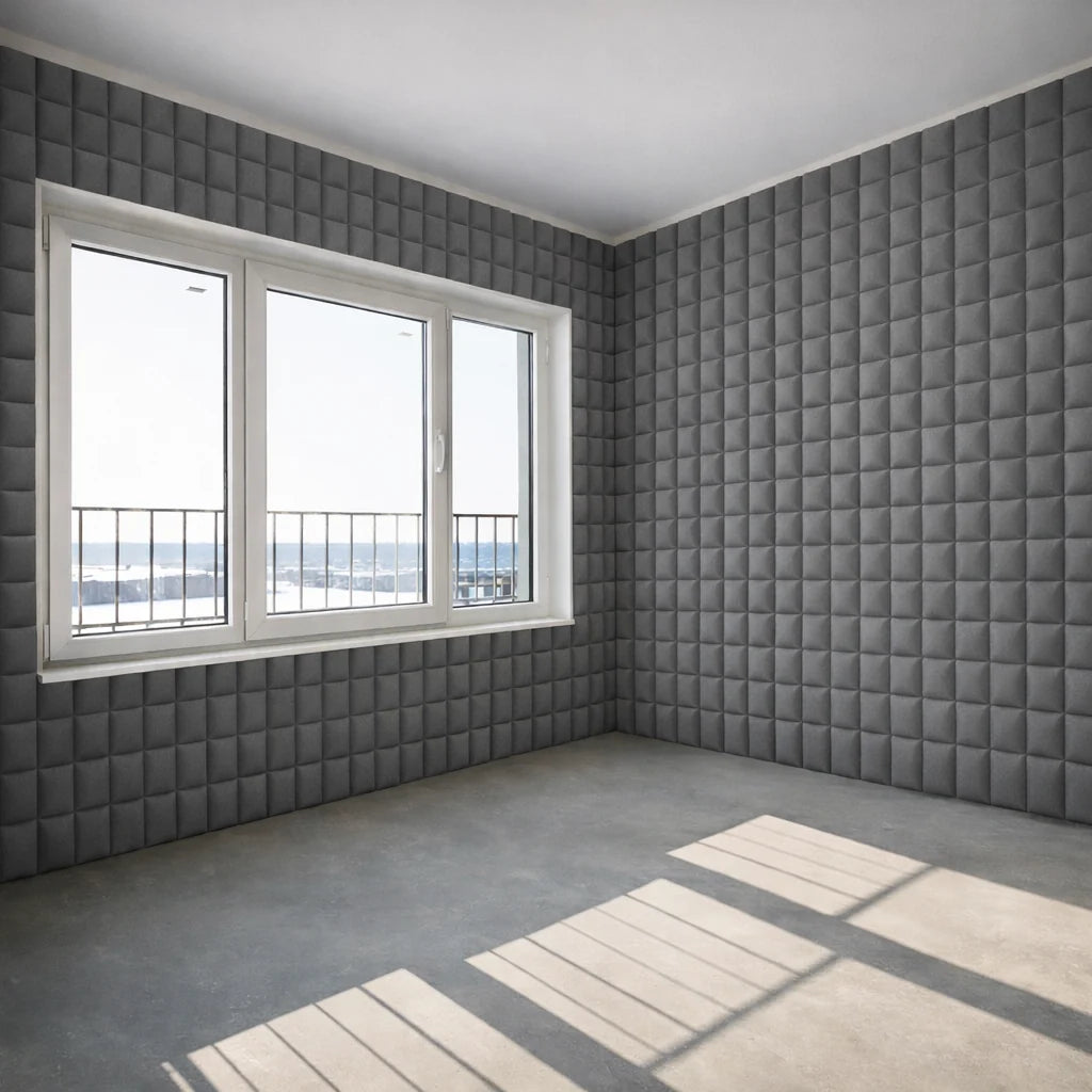 Echo-Less Acoustic Foam Panel Mushroom Profile 30x30x5 cm