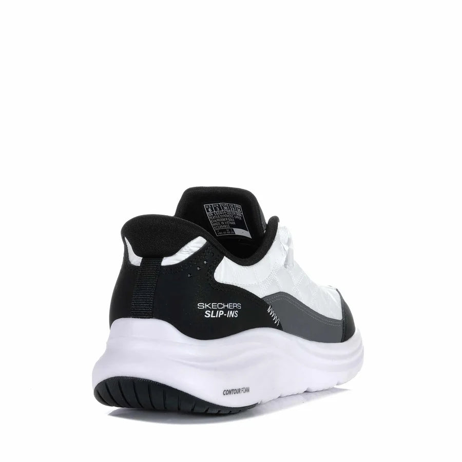 Skechers Women's Vapor Foam Contour Foam-White/Black 150404