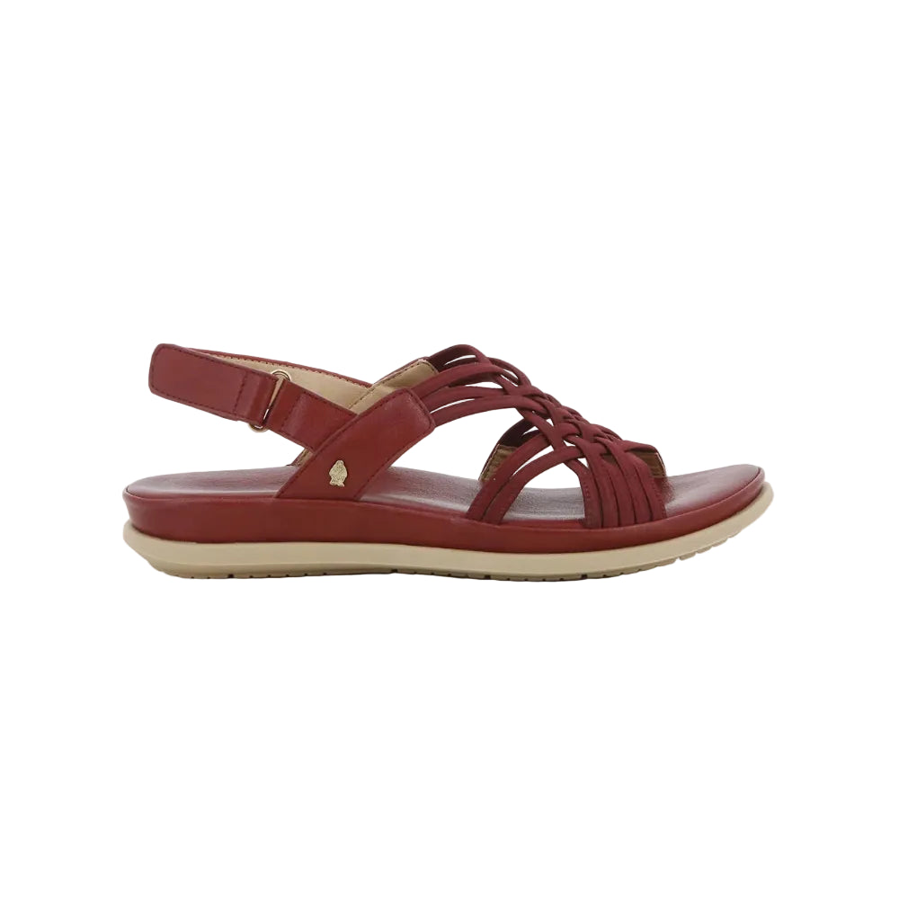 Hush Puppies Ladies Soft Style Irewa Sandal-Dark Red SSL01681DKRE
