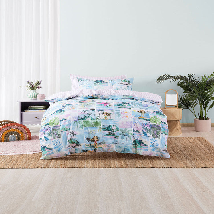 Linen House Multi Palm Paradise Duvet Cover Set
