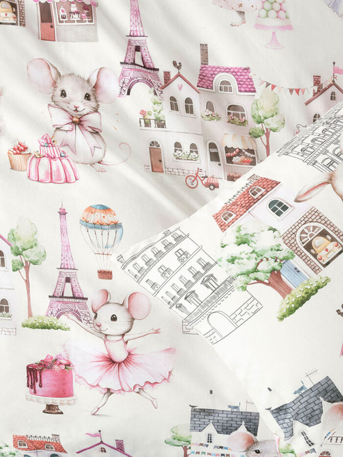 Linen House Paris Tails Biscuit Duvet Cover Set