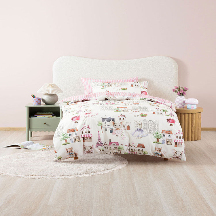 Linen House Paris Tails Biscuit Duvet Cover Set