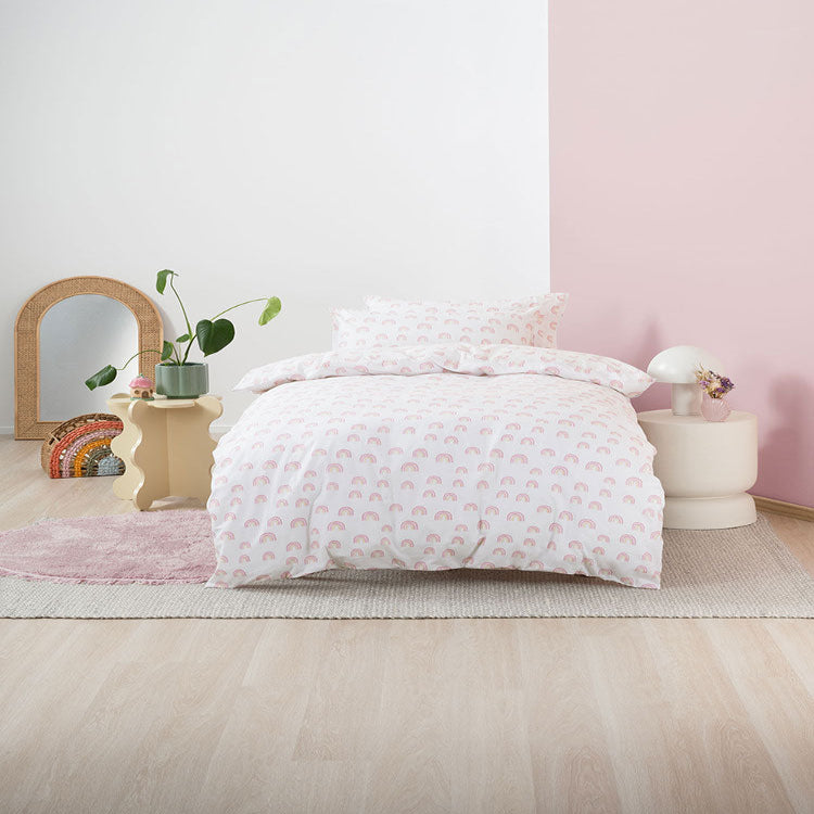 Linen House Rainbow Magic Pink Duvet Cover Set