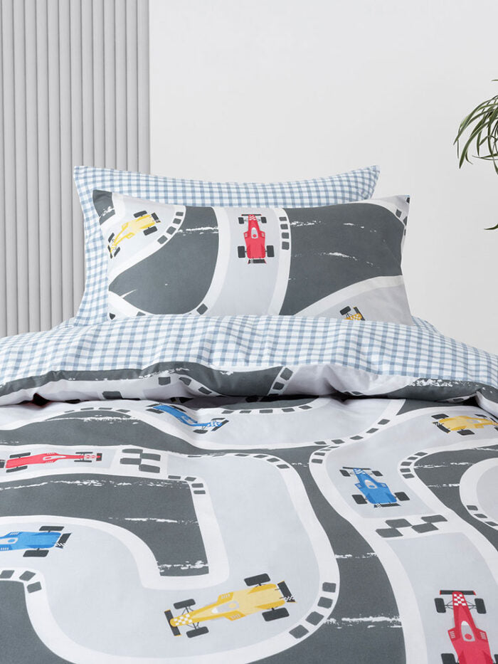 Linen House Speed Racer Smoke Duvet Cover Set