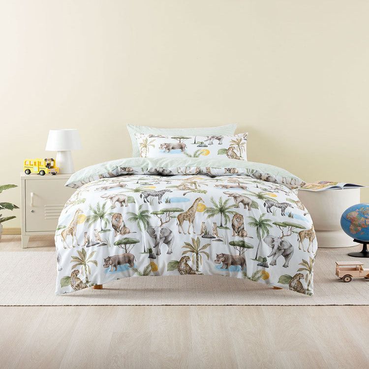 Linen House Multi Sunny Safari Duvet Cover Set.