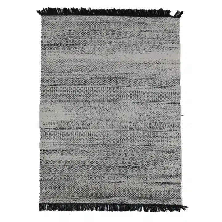 Fotakis Star Silkie Rug Black and Bone 133X190cm