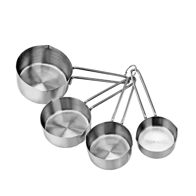 Steel King Stainless Steel Measuring Cup Set 4-Piece 4.MCS.