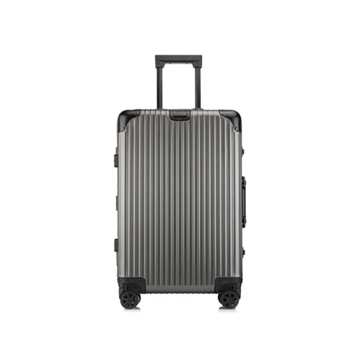 Lumin 55Cm Suitcase Silver & Black (8039901954137)