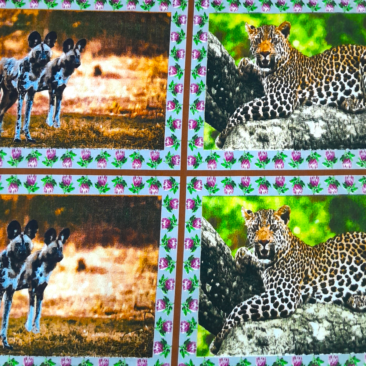 Fabric Cotton Canvas Super Seven Animals 280 cm.