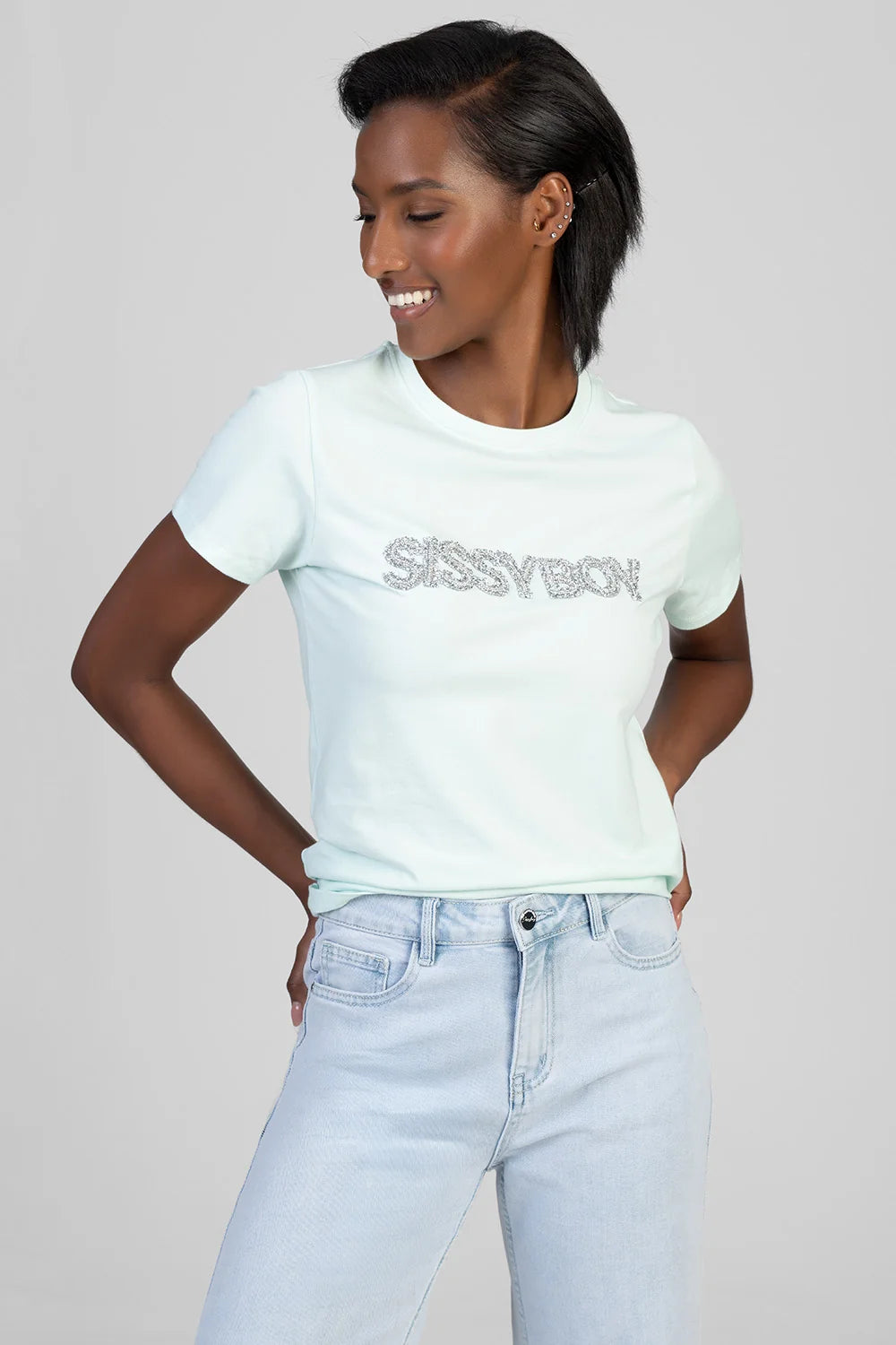 Sissy Boy Ladies Total Diva Regular T-shirt-Mint T33405