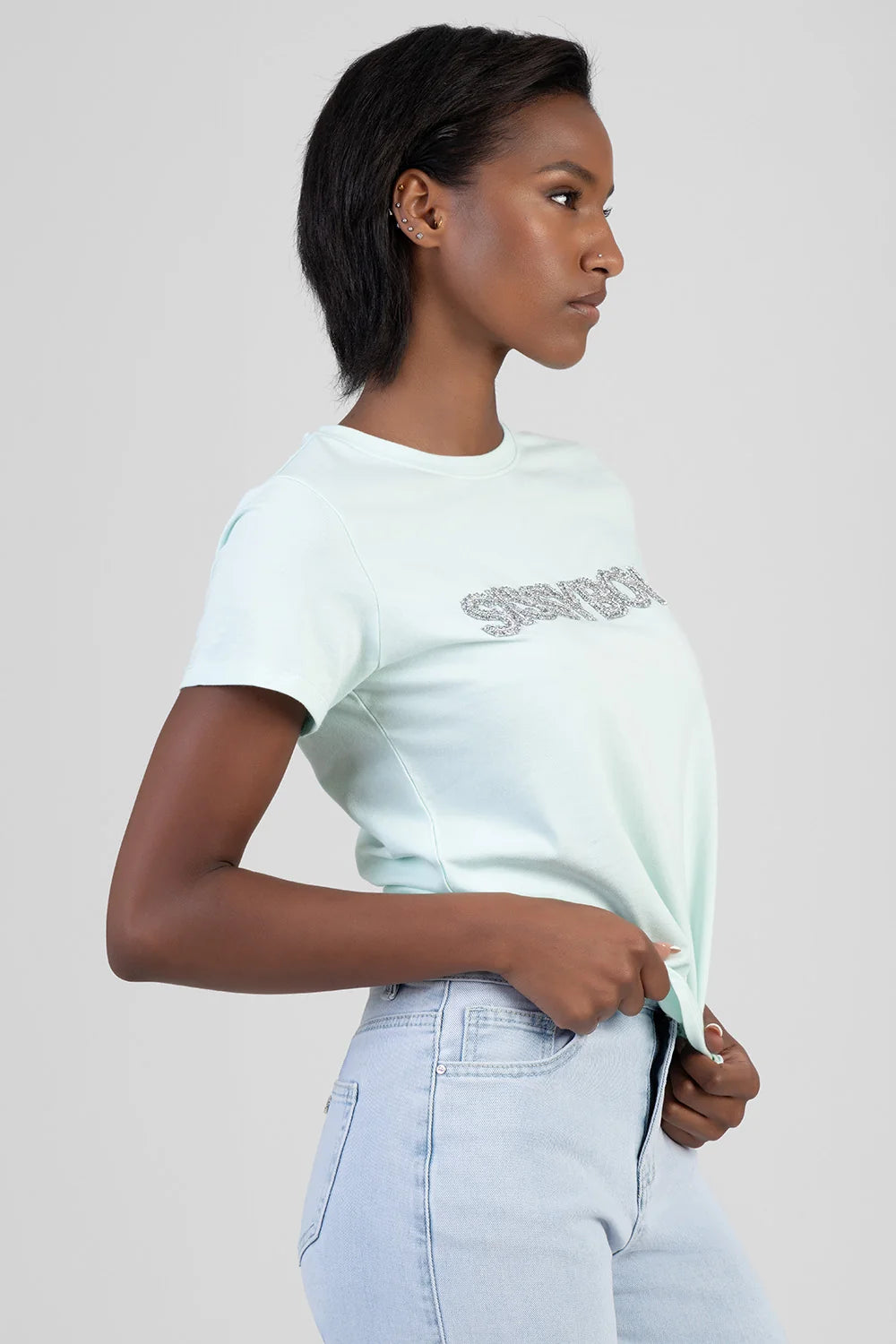 Sissy Boy Ladies Total Diva Regular T-shirt-Mint T33405