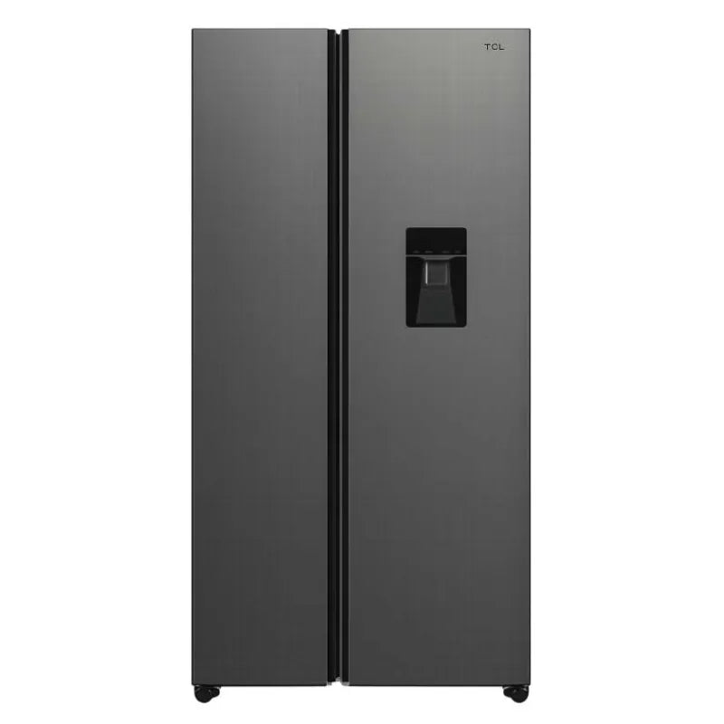 518L Nett No Frost Inverter Side-by-Side Refrigerator with Water Dispenser - Dark Silver.