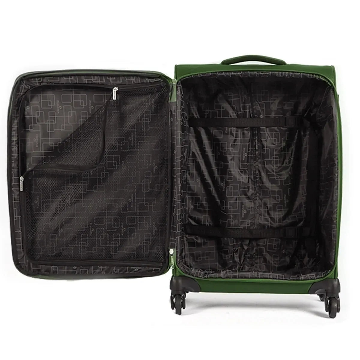 Travelite Flash Trolley Case In Green TV00015GRNN.