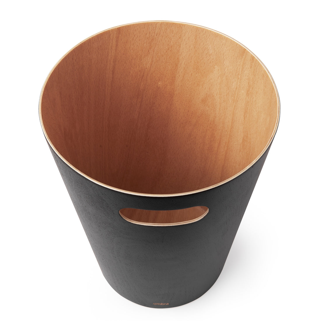 Umbra Woodrow Can Black And Natural Wood UMB082780045.