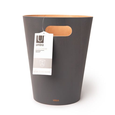 Umbra Woodrow Can Charcoal 7.5L UMB082780618.