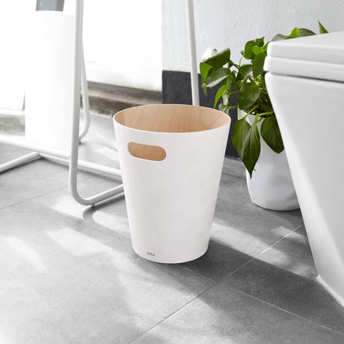 Umbra Woodrow Can White And Natural 7.5L UMB082780668.